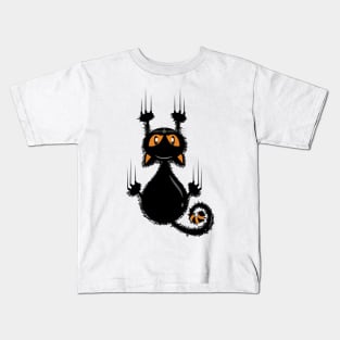 Sliding cat Kids T-Shirt